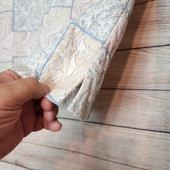 Coldwater Creek Quilted Pastel Patchwork Jacket Zipper Women's Size Small - Picture 6 of 16